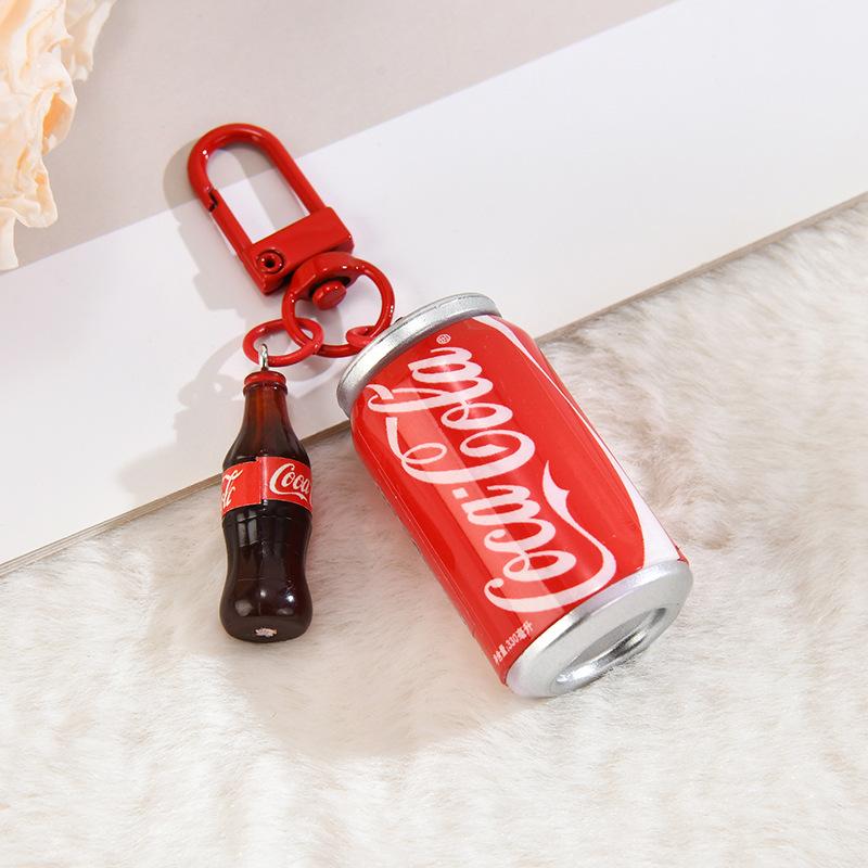 Креативный брелок-подвеска в виде бутылки Coca-Cola, модный тренд, подвеска для сумки, брелок для ключей автомобиля, игрушка, подарок