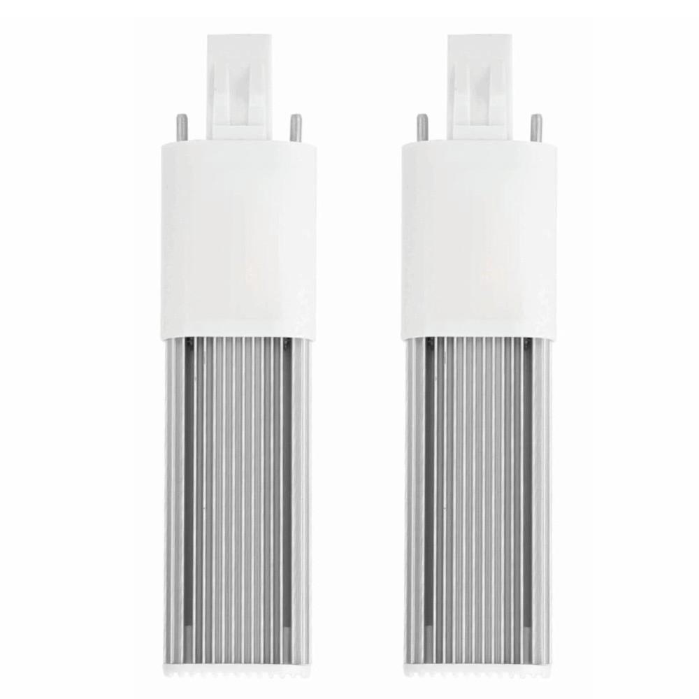 2 Pack 4W LED Tube Light G23/GX23 LED Compact Lamp Horizontal Recessed Bulb Recessed Down Light