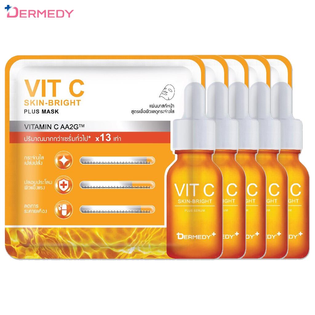 DERMEDY Plus Mask Set, Маска для лица, Тканевая маска, 25 г. x 5/10 шт. - Корейский уход за кожей