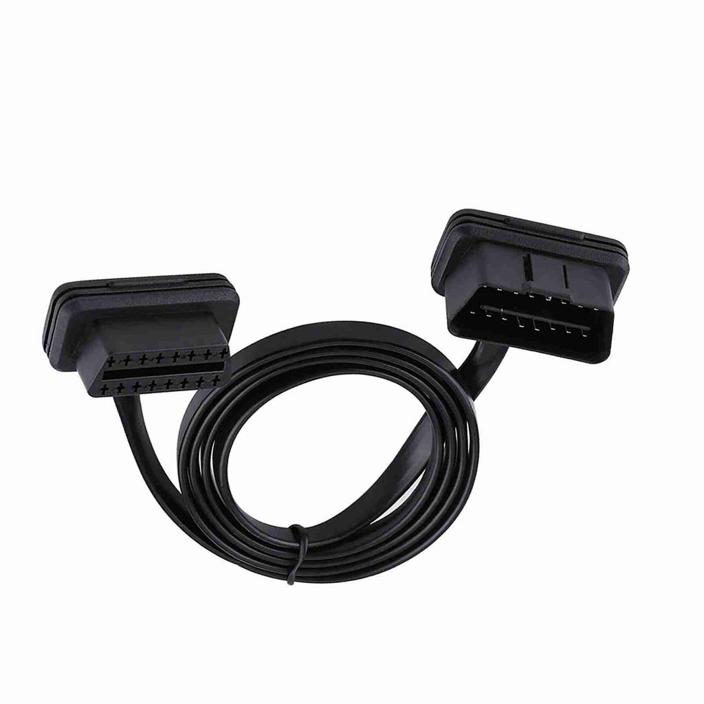Автомобильный 16-контактный разъем OBD2 с разъемом «папа-мама», удлинительный кабель для диагностики, длина 100 см и 39 дюймов