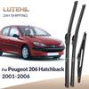Для Peugeot 206 Хэтчбек 2001-2006 2002 2003 Дворники Передние и Задние Стеклоочистители Лобовое Стекло Оконные Щетки 26"+16"+14"""