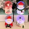 Luminous Santa Claus Crystal Ball Tabletop Decoration Plexiglas Ball Christmas Gift Small Gift for Children