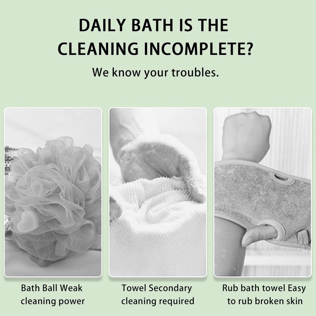 Silicone Body Brush, Exfoliating Bath Brush, Silicone Body Brush (can Carry Soap), Shower Massage Foam Bath Brush, Back Brush Shower (blue + )