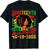 Juneteenth Flag Celebrating Black Freedom Juneteenth 1865 T-Shirt
