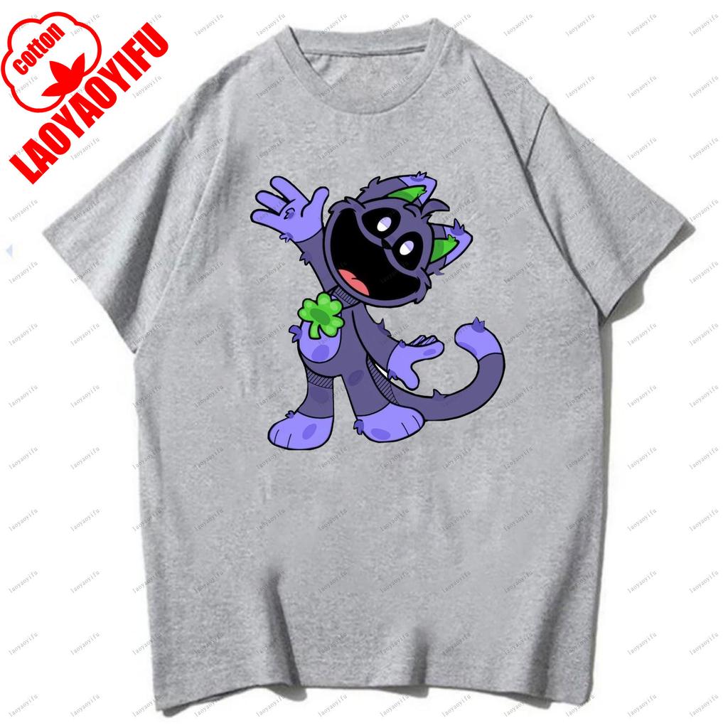Smiling Critters T-shirts Breathable Camisetas Harajuku Tops Men T Shirt Casual for Daily Wear and Casual Outings