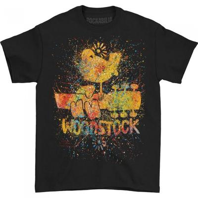 Woodstock Футболка унисекс с брызгами для взрослых