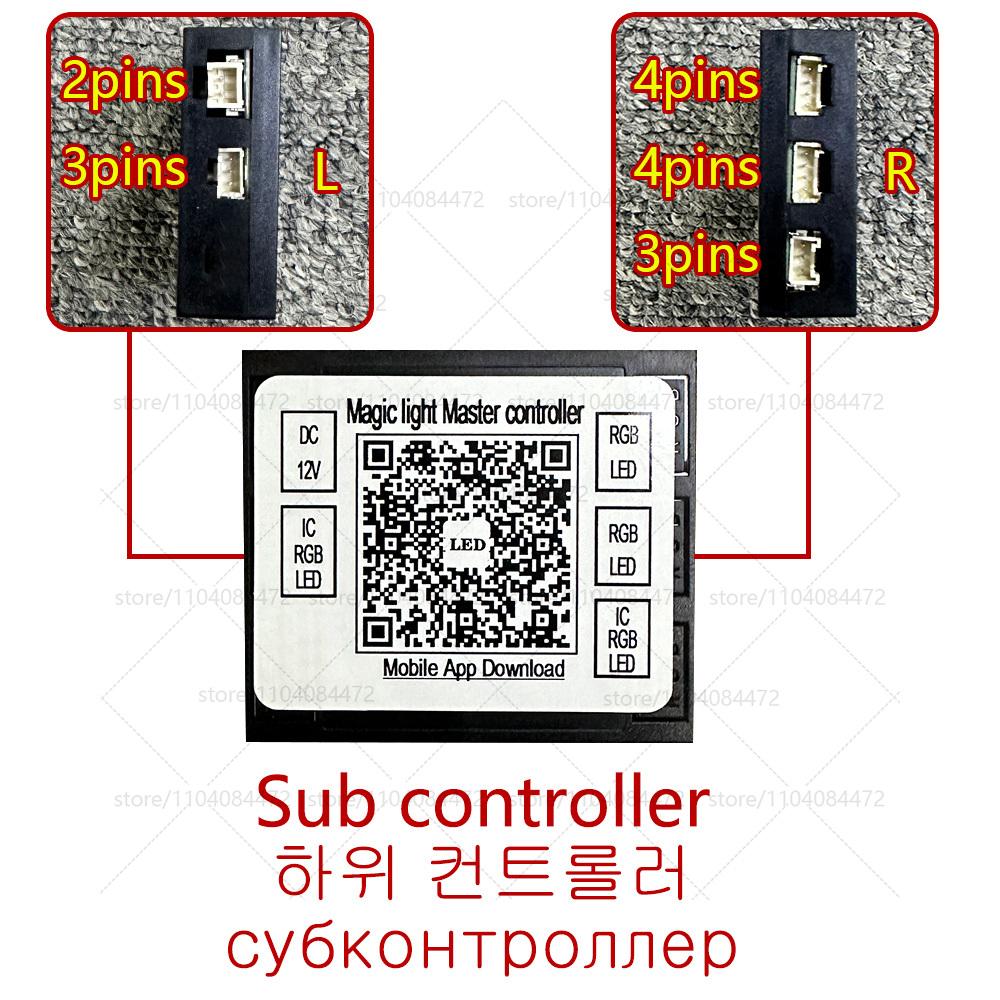 22-в-1 RGB Акриловые Автомобильные Салонные Светодиодные Ленты RGB Скрытая Акриловая Лента Декор Аксессуары для Атмосферы Для Silverado