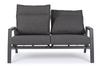 Sofa 2 Osobowa Bolzano Kanva Aluminum Antracyt