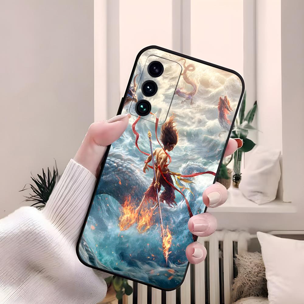 Мультяшный фильм «Нечжа» Чехол для телефона Samsung S26 S25 Edge S24 S23 S22 S21 S20 Ultra Plus Fe A55 56 15 4G 5G Galaxy Силиконовый чехол