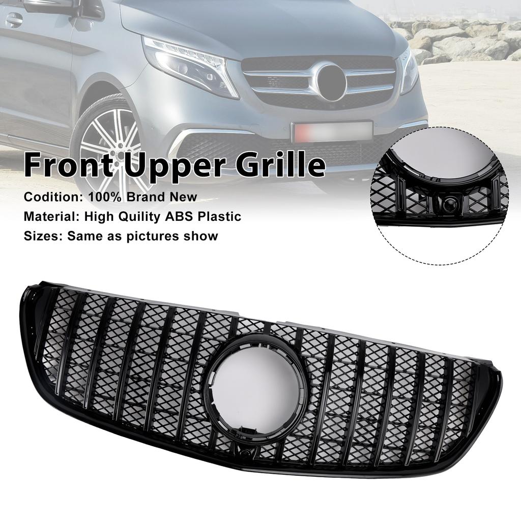 Front Upper Grille Grill Fit Mercedes Benz V Class W447 2014-03.2019