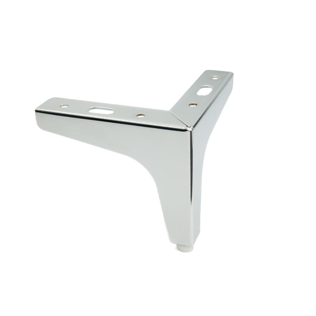 Anchor furniture leg silver chrome height 10 cm