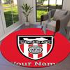 Sunderland A.F Custom Name Round Area Rug,Carpet Rug for Living Room Bedroom Sofa Playroom Decor,Non-slip Floor Mat
