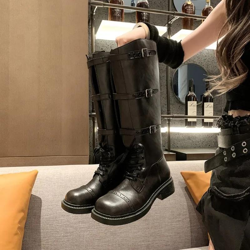 Мода 2024 Новая Женская Обувь Роскошный Дизайнерский Женский Летний Кожаный Бренд Женская Обувь Летние Сапоги Женские Модные Ботильоны Женские