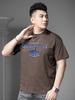 European Style 2025 Summer New Men's Round Neck Short-Sleeve T-Shirt, Loose Fit Top, Trendy Brand Letter Print, Gold Foil Half-Sleeve Tee