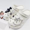 Fit Hole Shoes Decorative Buckle DIY Balloon Dog Transparent Bear Rhinestone Accessories Removable Pearl Chain Shoe Buckle