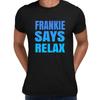 Футболка Frankie Says Relax 80-х Лондон Великобритания Голливудская футболка Ретро Сохо Музыкальные футболки Синие Унисекс Топы