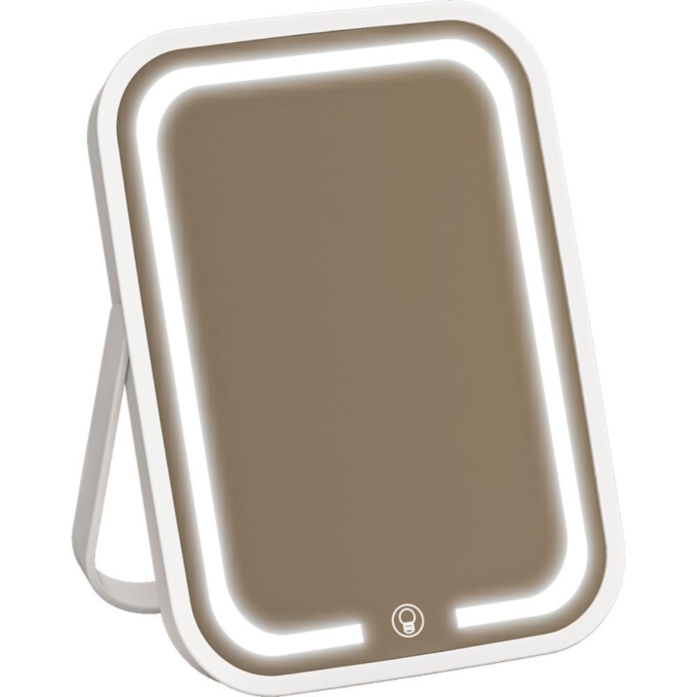 Touch Control LED Lighted Mirror High Definition Portable Vanity Mirror Travel Use
