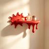 Plastic Burst Dripping Shape Wall Shelf 3D Printed Wall Storage Shelf Floating Wall Stand  Bedroom