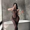 Сексуальное цельное боди-сетка с открытой промежностью и открытой спиной для женщин