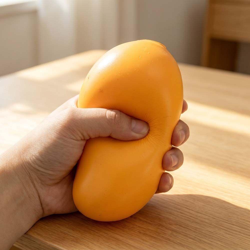Fast Rebound Mango Squeeze Model Super Soft Simulation Fruit Pinch Mango Squishy Toy Classroom