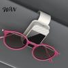 One Click Glasses Clip Car Sunglasses for Visor Magnetic Eyeglass Holder with Eyeglasses Soft Padding Scratch-Free Vehicle