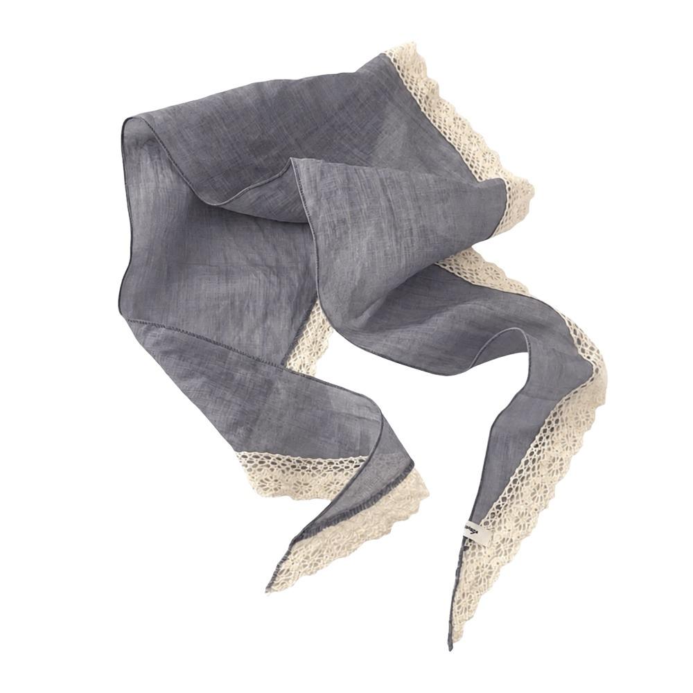 Solid Shawl Wrap Ramie Neckerchief New Headscarf  Hair Accessories