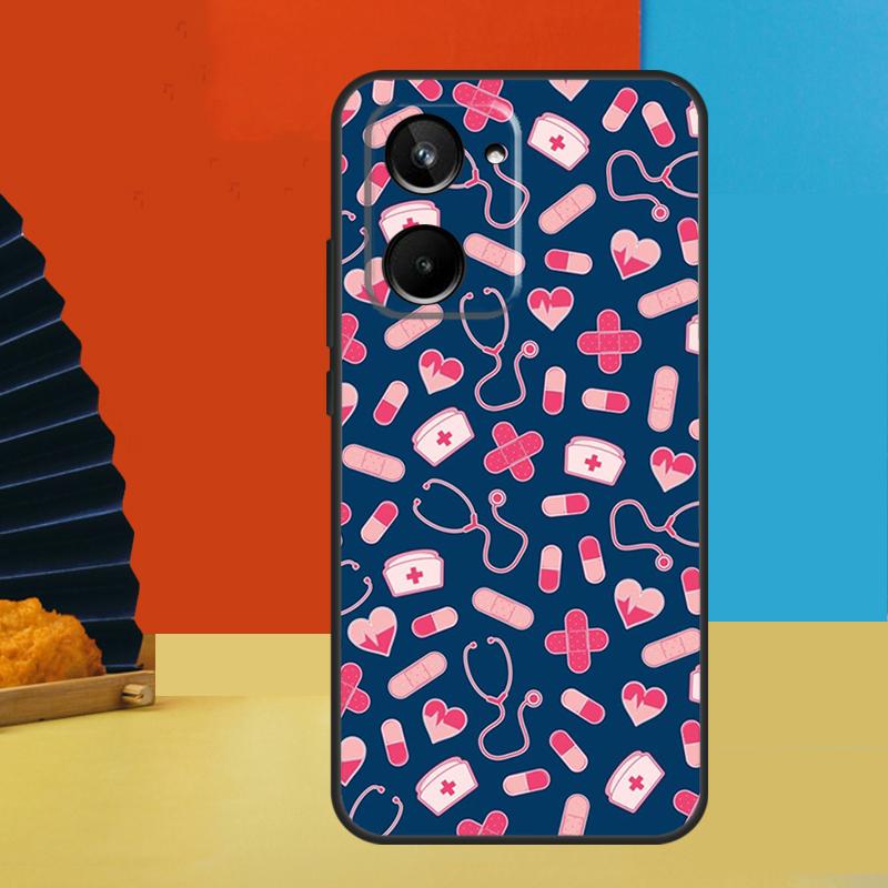 Medical Medicine For Realme C51 C53 C55 C35 C33 C31 C30 C25 C21Y GT Neo 5 GT5 GT3 9 10 11 12 Pro Plus Case