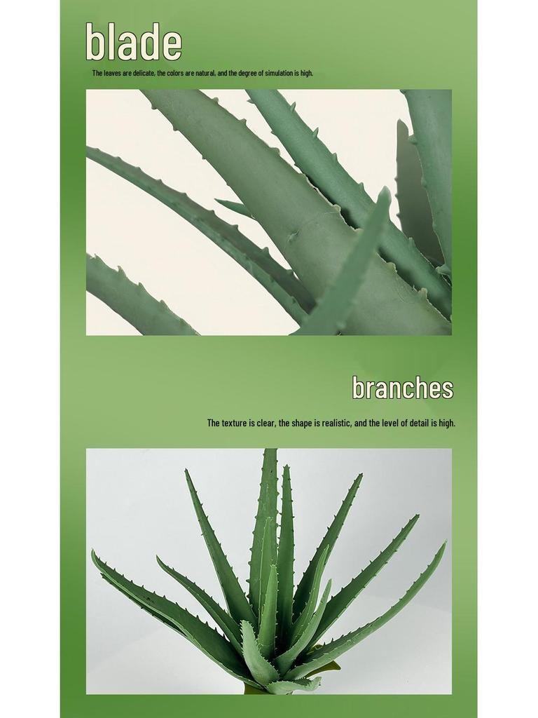 Nordic Style Aloe Succulent Bouquets: Indoor Fake Green Plants for Office Decor