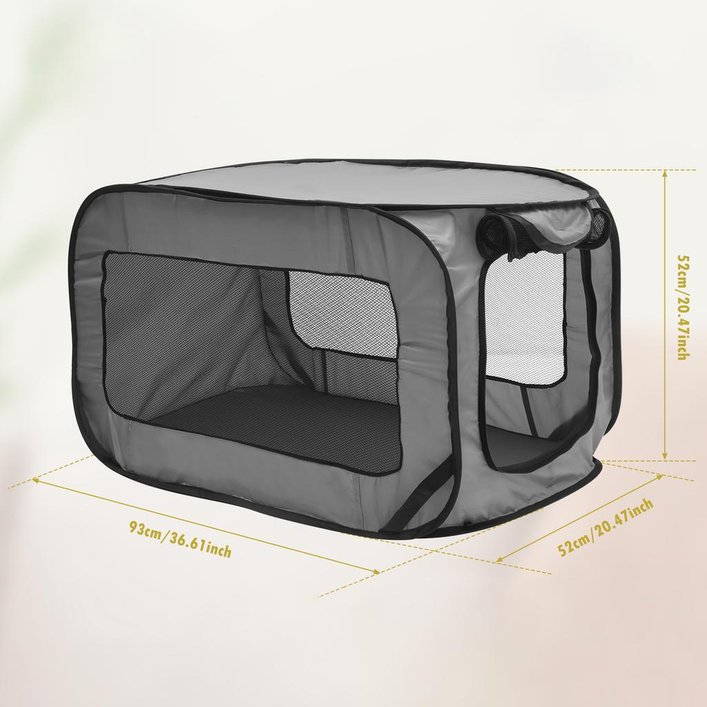 Переноска для собак, дорожная клетка, большая складная, раскладывающаяся клетка, портативная уличная сумка для кошек, лежанка для животных, палатка-клетка, домик-клетка.