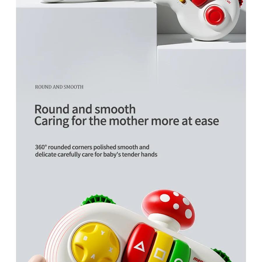 Световые и музыкальные развивающие доски для малышей, сенсорные игры Монтессори, кнопки, имитация контроллера, камера, пианино, образовательная дорожная игрушка, подарок