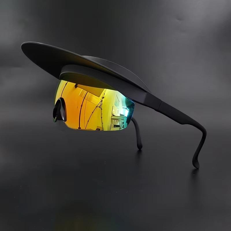 Non-polarized Brim Sun-Proof Cycling Sunglasses Men Women Road Bike Glasses Male Female Bicycle Goggles MTB Sport Eyewear Lens Eye