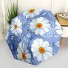 1pc Blue Daisy Floral Pattern Umbrella with Plastic Handle,Vibrant Cartoon Pattern,Multi-functional UmbrellaPT187