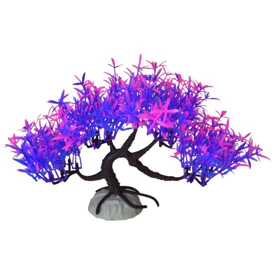 Искусственное водное растение, маленькое аквариумное дерево, реалистичное моделирование, пластиковые гидропонные долговечные украшения для водных растений