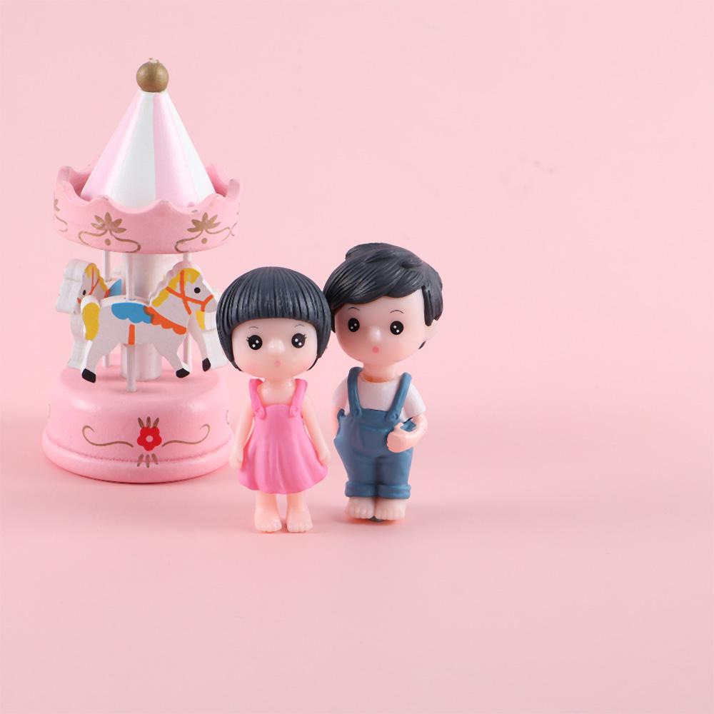 Бонсай Мини Сказочный Сад Кукла Поделки Пары Фигурки Маленькие Влюбленные Миниатюрный Мальчик Девочка Украшение