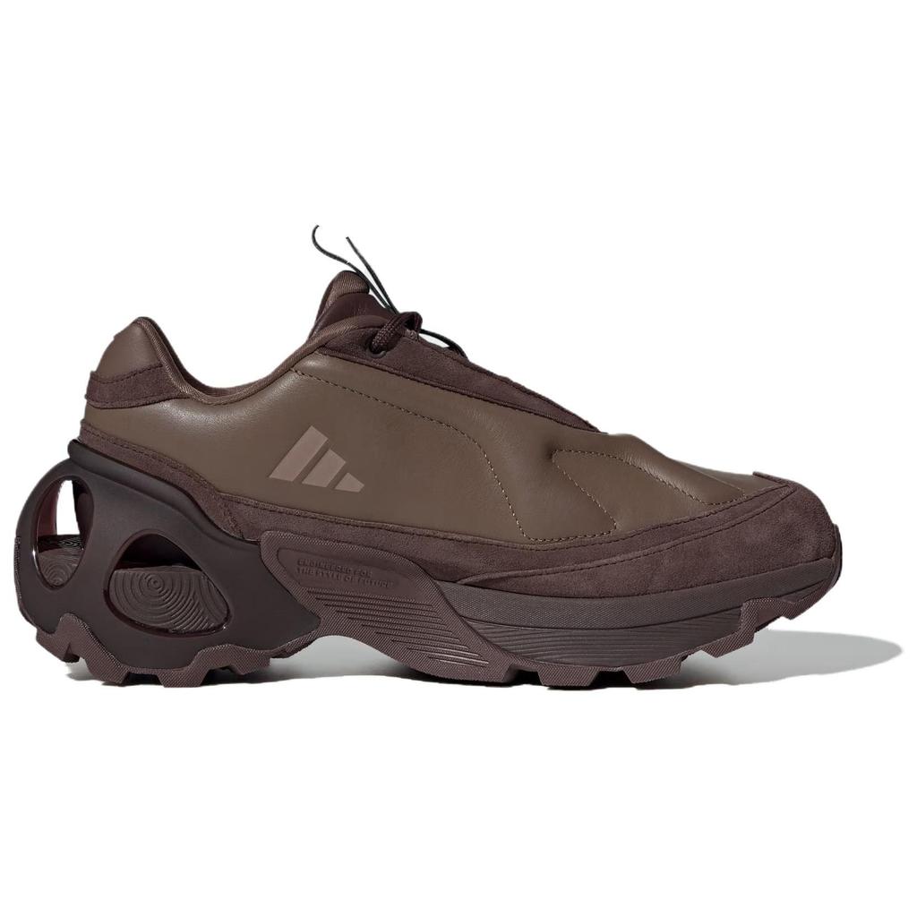 adidas Wonder Runner нескользящие износостойкие низкие повседневные беговые кроссовки унисекс коричневые JQ7473