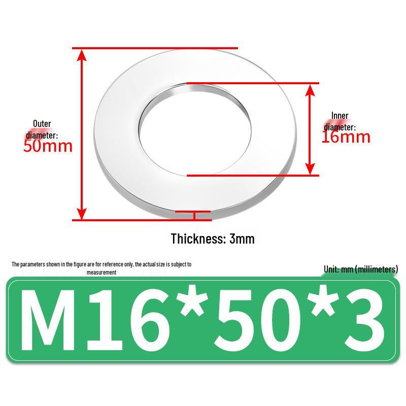 Jin Juntai Толстая и тонкая плоская шайба из нержавеющей стали, круглая M10-M36