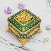 European Retro Luxury Princess Enamel Jewelry Box - Exquisite Metal Necklace Storage Box