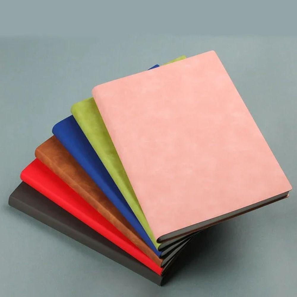 Line/Blank A4 Thick Notebook PU Cover A4 Square Notebooks Painting Notebook Large Notebook Study