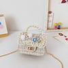 Shoulder Handbag Pearl Bag With Lightweight Pu Material Chain Bag Kids For