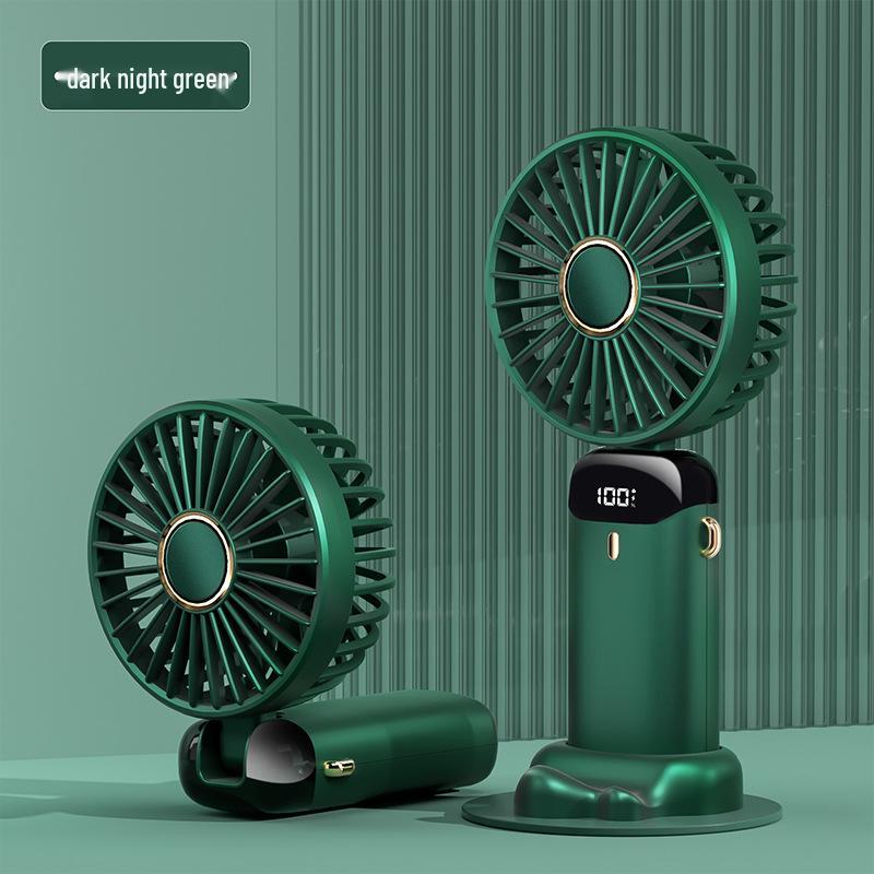 New USB Mini Portable Folding Handheld Fan with Digital Display and Aromatherapy