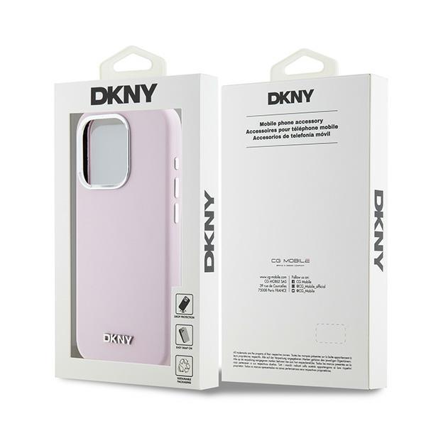 DKNY DKHMP14LSMCHLP iPhone 14 Pro 6.1"pink/pink hardcase Liquid Silicone Small Metal Logo MagSafe