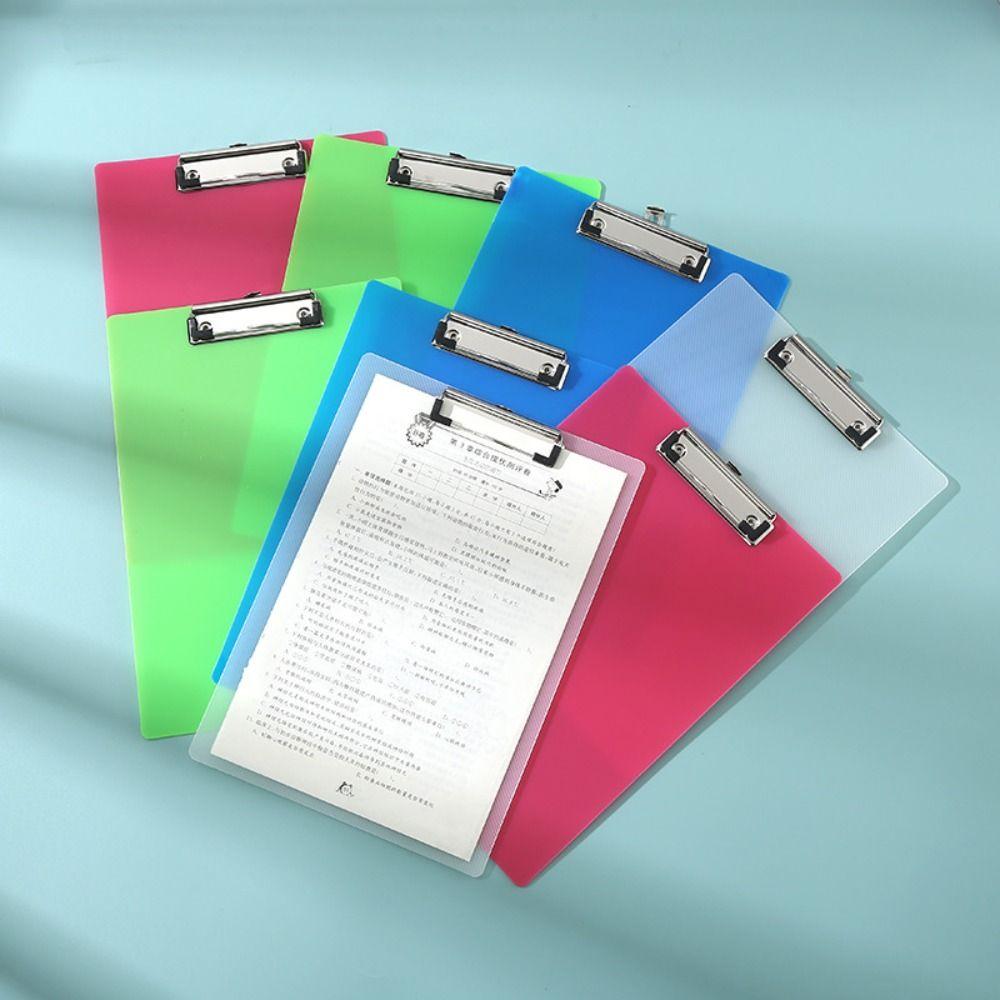With Low Profile Gold Clip A4 Paper Organizer Writing Sheet Pad File Folder Board Clamp  Menu Data