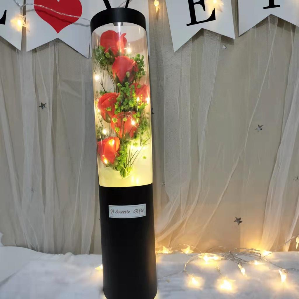 Букет цветов из мыла в виде роз Подарок на День матери 520 Креативный подарок на день рождения Ведро для объятий из мыла в виде цветов на День святого Валентина