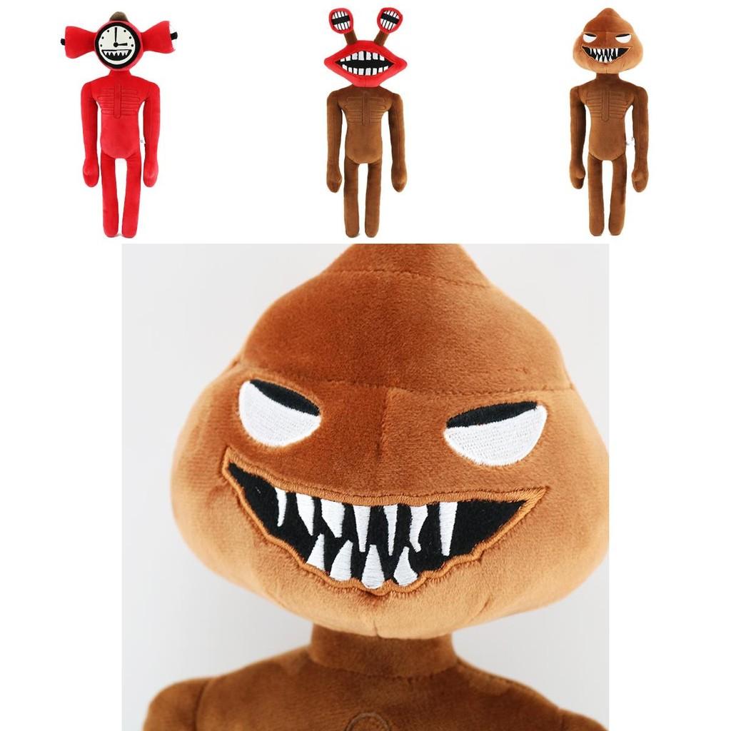 Vibrant Siren Head Horror Stuffed Doll Crafted As A Playful Big Mouth Clock Poop Monster