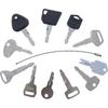 Solarhome 12 Forklift Key Set Forklift Keys Master Set Ignition Key Set for Yale Cat Clark Komatsu Doosan Nissan Hyster JCB Volvo Tornado Mitsubishi