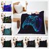 Game Console Model 3D Digital Printing Thickened Lamb Wool Crystal Fleece Blanket One Piece