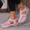 New Women's Peep-Toe Ankle Strap Sandals Summer Block Heel Fashion Shoes