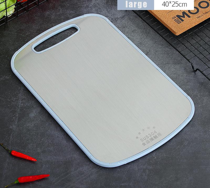 Разделочная доска из нержавеющей стали 304, устойчивая к плесени, для домашней кухни, панель для пищевых добавок, доска для нарезки фруктов, раскатывания теста и нарезки лапши