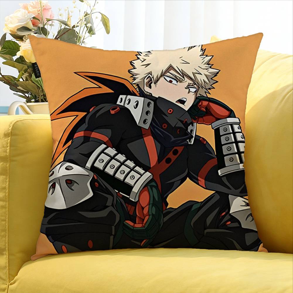 bakugo AAnime KKatsuki World Various Sizes Square Pillow Case For Car Home Bedchamber Decor