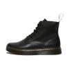 Leather Round Toe Thick Sole Lace-Up Ankle Boots Unisex Boots Black 27778001